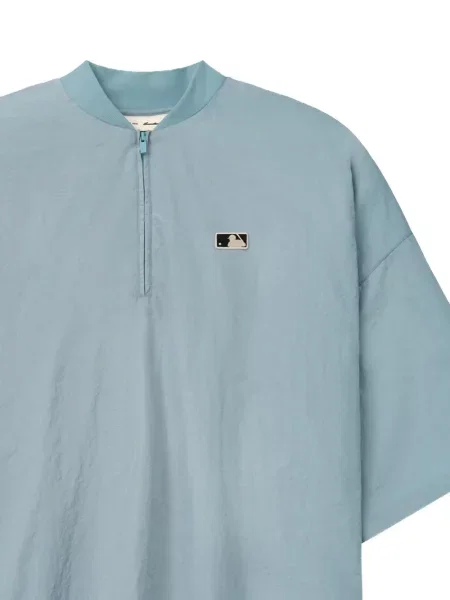 Тениска Fear Of God Essentials с автограф синьо