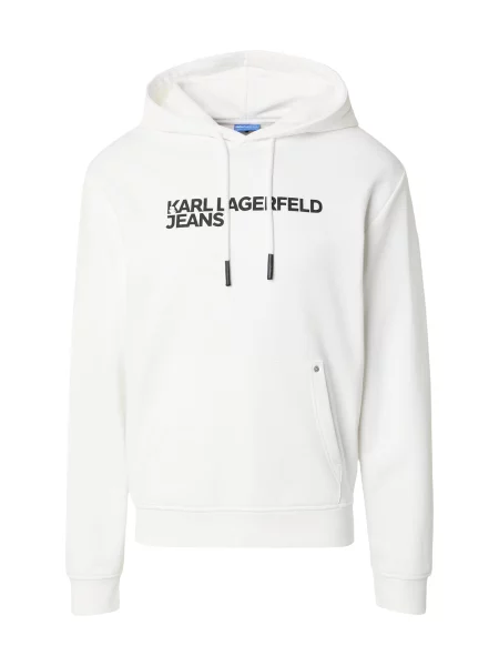 Geacă de blugi Karl Lagerfeld Jeans alb