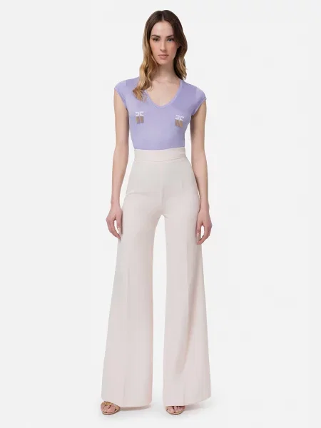 Футболка Elisabetta Franchi фиолетовая