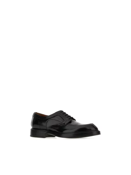 Derby Dolce And Gabbana sznurowany skórzany czarny