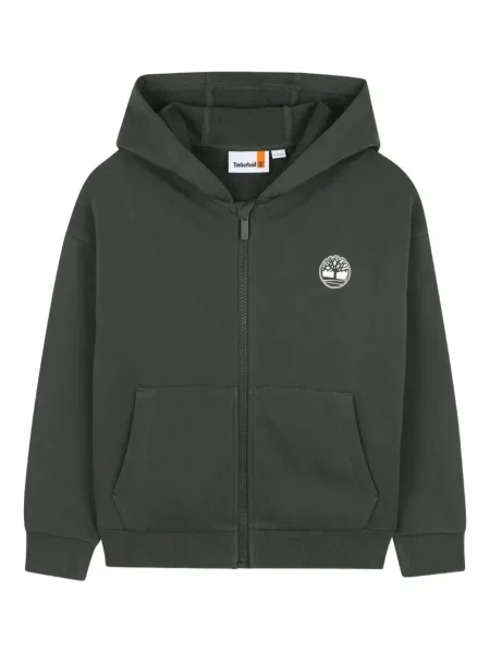 Bluza z kapturem dziecięca Timberland zielona