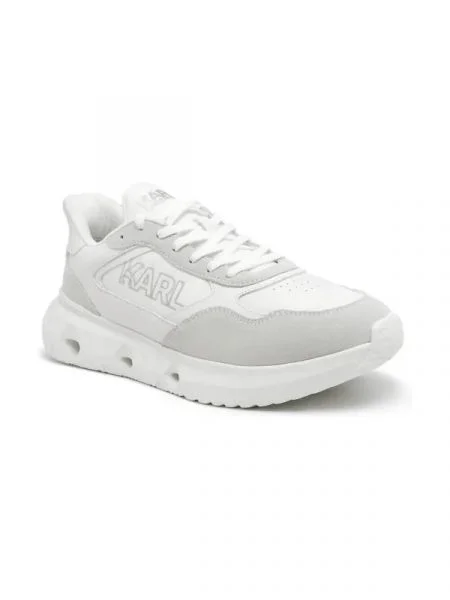 Karl Lagerfeld De piele sneakers KITE RUN alb