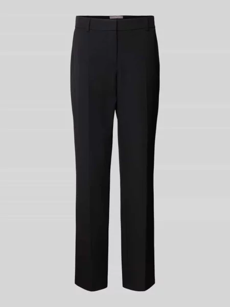 Spodnie z kantami i kieszenią z tyłu Christian Berg Woman Selection czarne