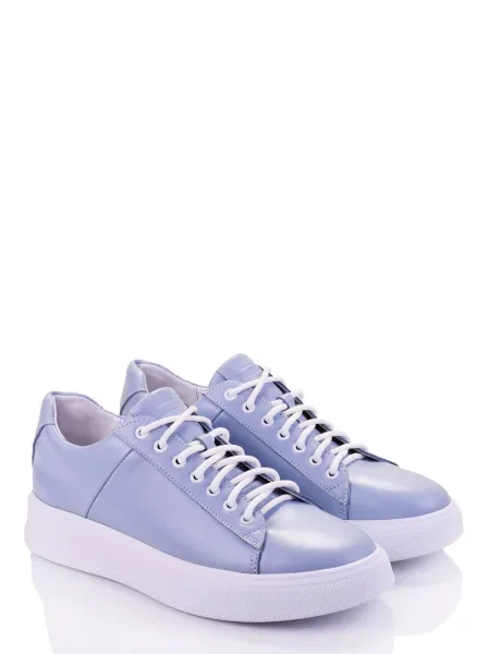 Кожаные кеды Marco Piero голубые