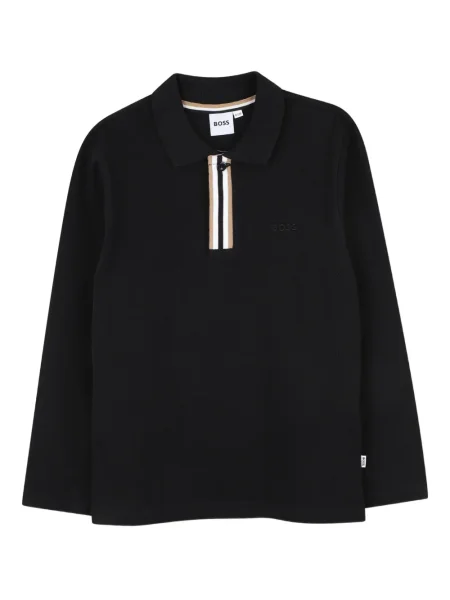 Koszulka polo dziecięca Bosswear czarna