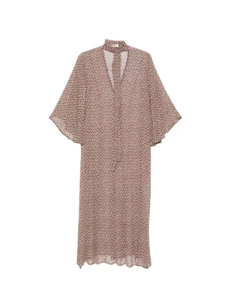Rochie midi Siyu cu imagine cu imprimeu geometric