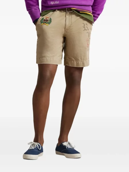 Ριγέ δερμάτινος κάλτσες Polo Ralph Lauren με κορδόνι μαύρο