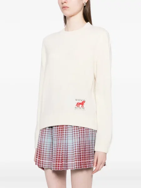 Pulover Maison Kitsune cu petice