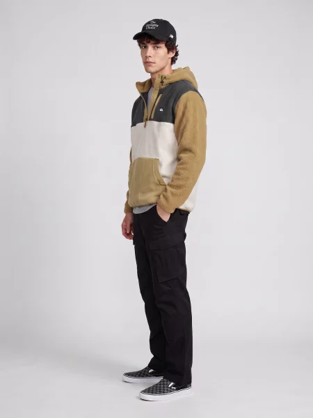 Fleecová mikina Quiksilver béžová