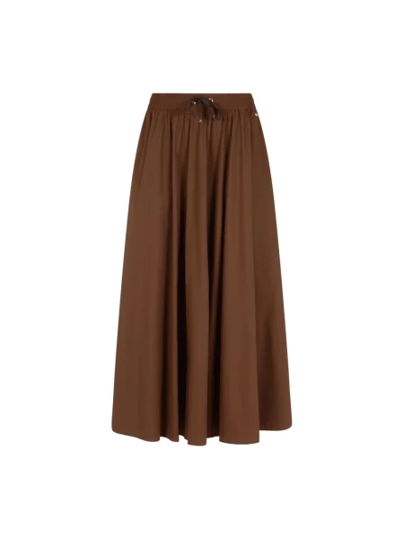 Spódnica skórzana Herno brązowa