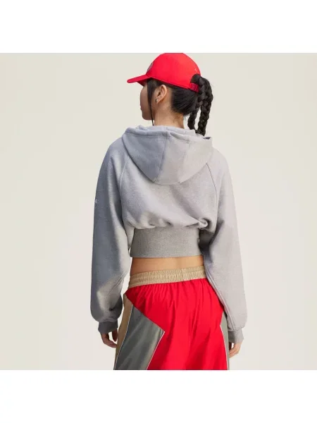 Bluza z kapturem adidas by Stella McCartney Cropped szara