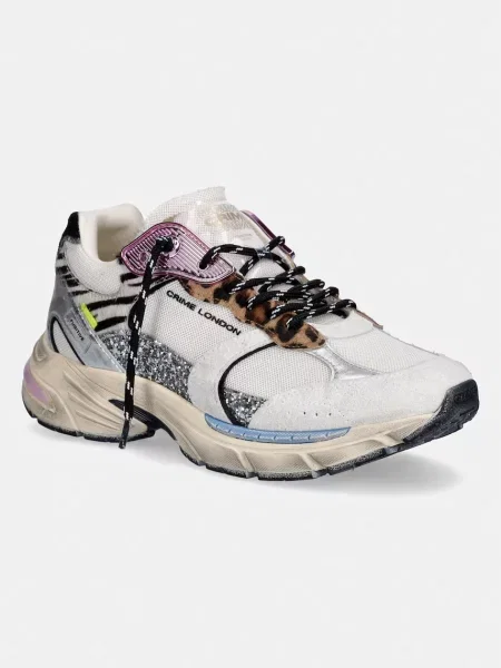 Crime London FUGITIVE sneakersy białe