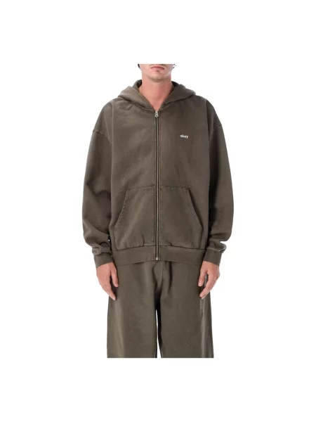 Bluza z kapturem Obey z kapturem zielona