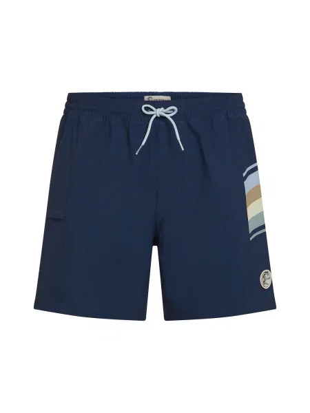 O'NEILL Plavecké šortky O'riginals Side Panel / tmavě / světle žlutá / oranžová modrá