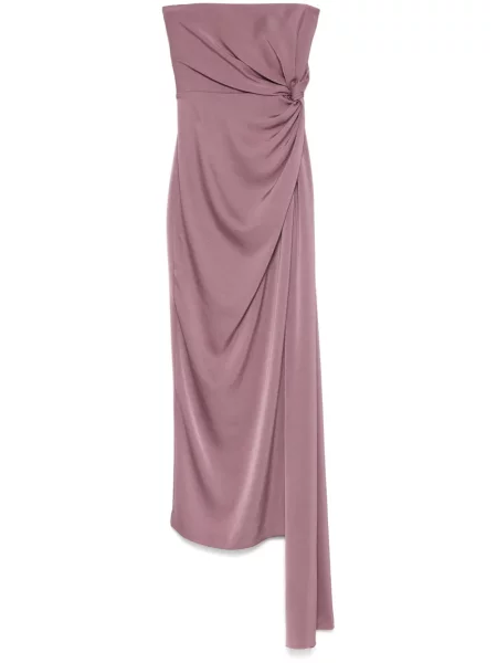 Rochie midi Alex Perry din satin până la genunchi de costum violet