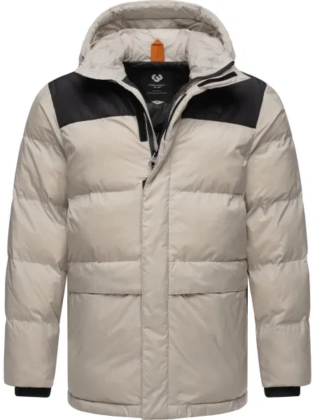 Ragwear Zimní bunda Mikkesh šedá černá