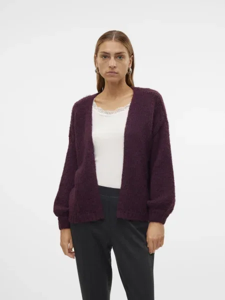 VERO MODA Geacă tricotată VMMaybe purpuriu