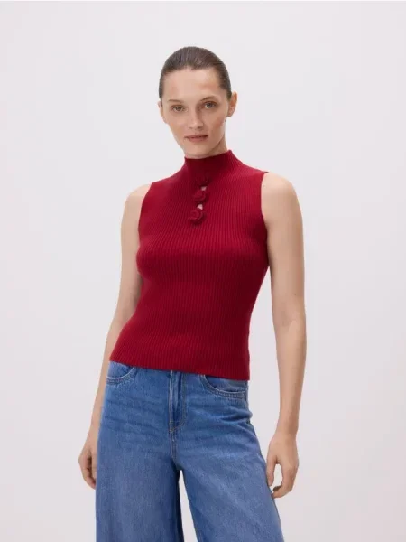 Sweter Reserved bordowy