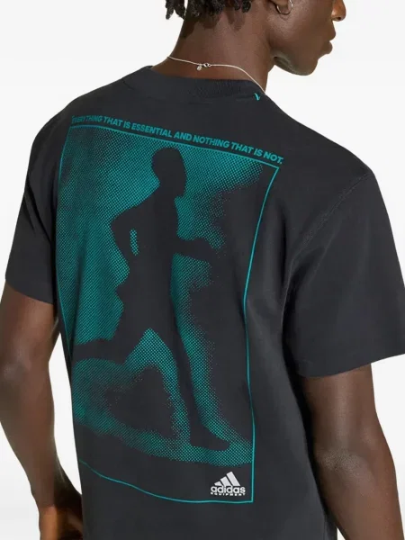 Pöttyös fűzős csipkés póló Adidas kék