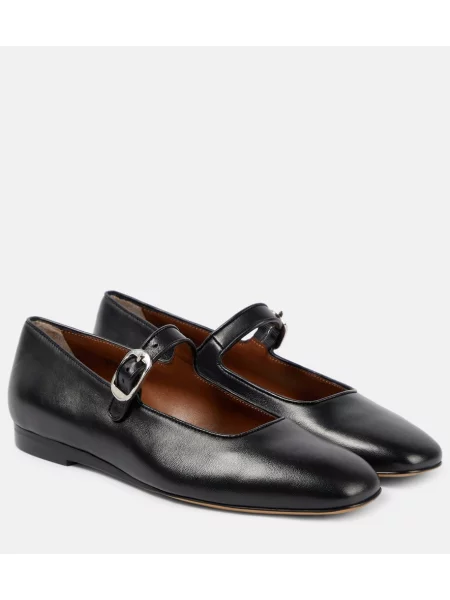 Kožené baleríny Le Monde Beryl čierna