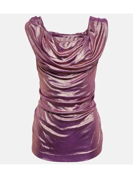Top Vivienne Westwood z dżerseju fioletowy