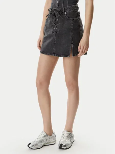 Джинсовая юбка Karl Lagerfeld Jeans черная