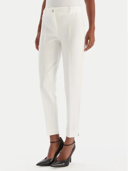 Maryley Pantaloni din alb