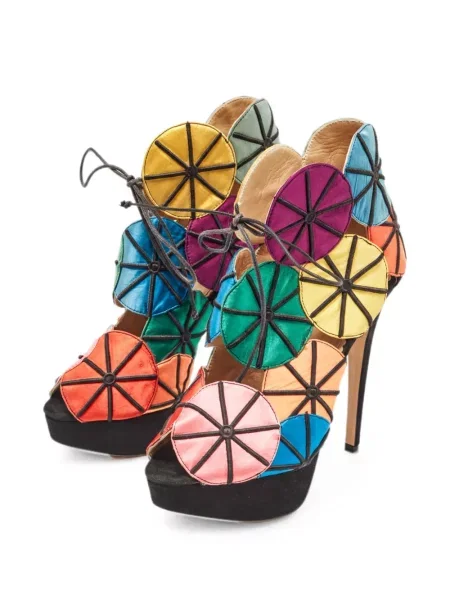 Sandale Charlotte Olympia cu platformă galben