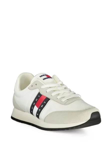Sneakerși Tommy Hilfiger cu imagine alb