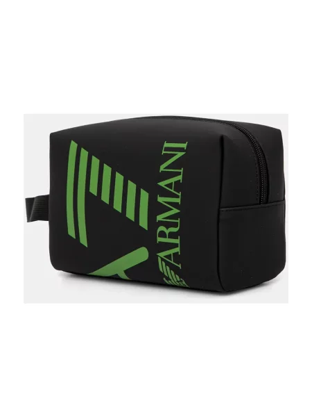 Kosmetyczka Ea7 Emporio Armani z logo czarna