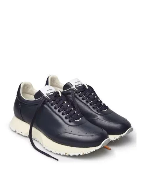 Sneakersy Barracuda skórzane niebieskie