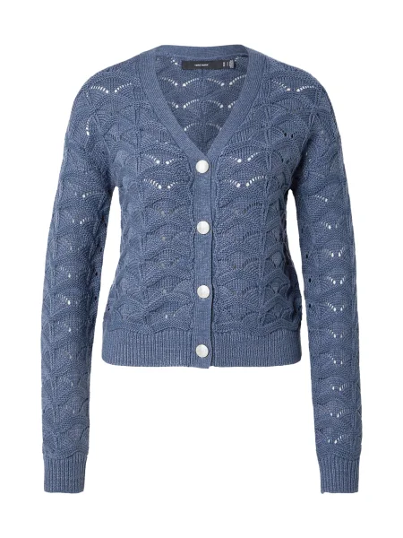 VERO MODA Geacă tricotată VMINDIGO denim albastru