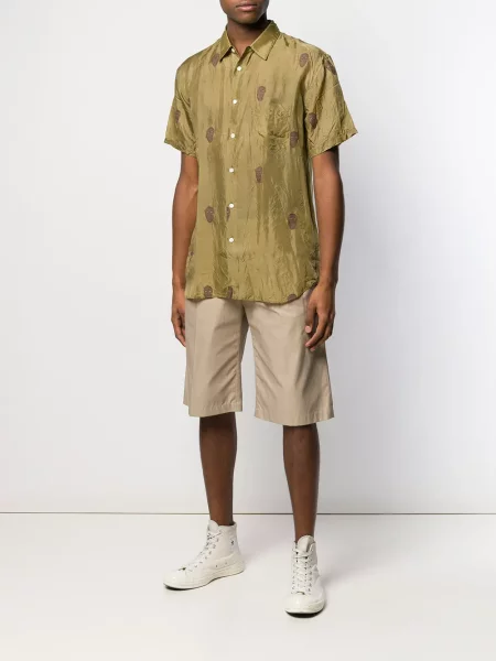 Риза Comme Des Garçons Shirt с принт зелено