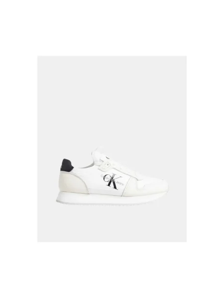 Sportcipők Calvin Klein Jeans Runner Sock Laceup Ml Lth fehér