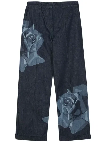 Blugi drepți Kenzo albastru