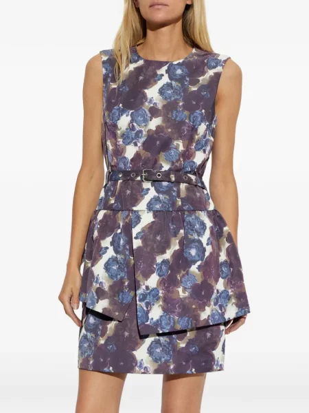 Rochie mini Baum Und Pferdgarten cu model floral cu imagine violet