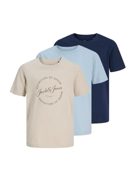 Jack & Jones Junior Tricou JJGRAYSON / albastru pastel / albastru închis bej