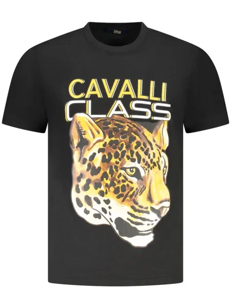 Tricou Cavalli Class scurt negru