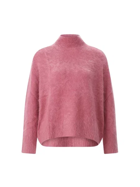 Sweter z golfem Hemisphere do golfa różowy