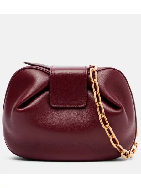 Geantă plic Gabriela Hearst din piele bordo