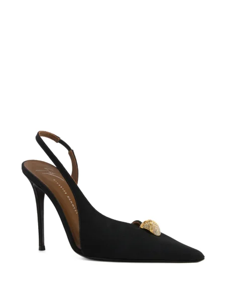 Pantofi cu toc Giuseppe Zanotti slingback negru