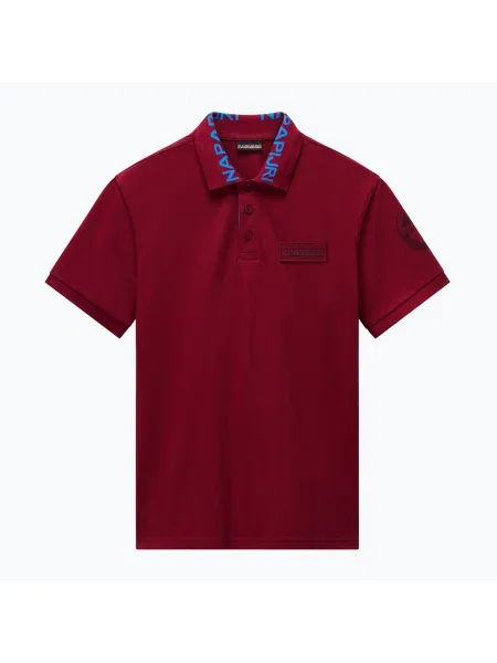 Tricou polo pentru bărbați Napapijri E-Amundsen 1 tibetan roșu