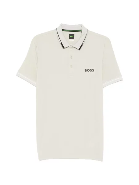 Tricou polo Boss cu autograf