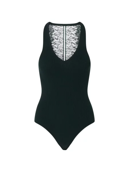 Body Liu Jo din dantelă verde