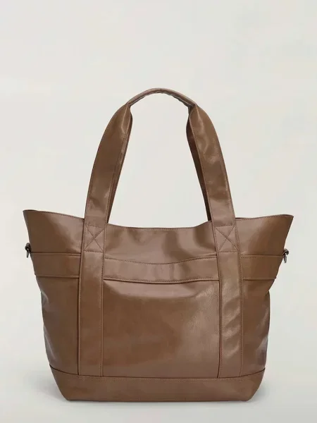 Adidas Originals Bag x SFTM torebka tote z imitacji skóry brązowa