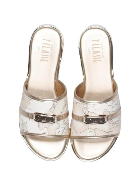 Pantofle Alviero Martini Prima Classe bílé