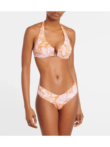 Bikini Melissa Odabash cu talie joasă portocaliu