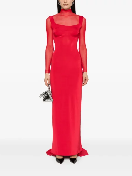 Rochie Atu Body Couture transparente roșu