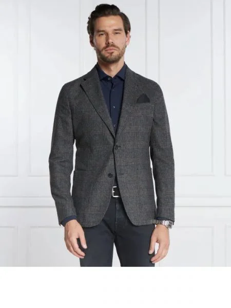 Windsor Sacou Giro | Shaped fit cu adaos de lână gri