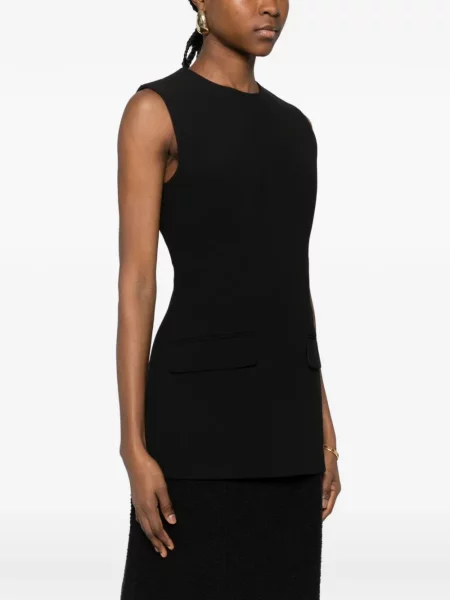 Bluzka Toteme bez rękawów czarna